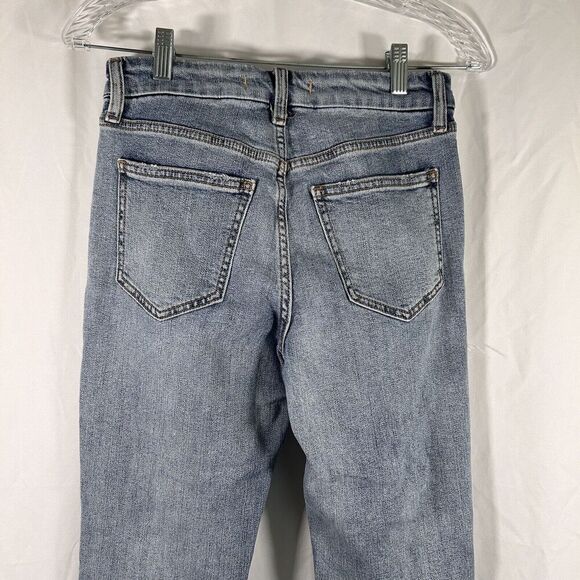 Willow Root Jeans Women's 26 Light Wash Denim Distressed High Rise Ankle - Picture 8 of 11